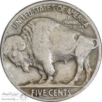 سکه 5 سنت 1935 بوفالو - EF45 - آمریکا