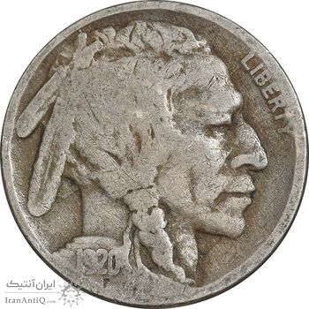 سکه 5 سنت 1920 بوفالو - VF35 - آمریکا