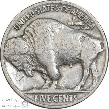 سکه 5 سنت 1924 بوفالو - EF40 - آمریکا