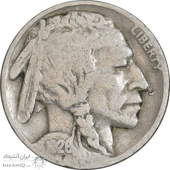 سکه 5 سنت 1926 بوفالو - EF40 - آمریکا