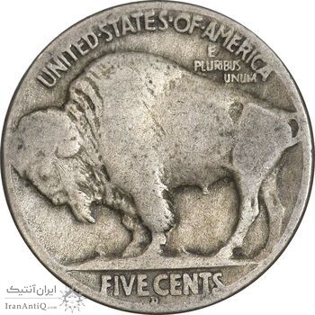 سکه 5 سنت 1927 بوفالو - EF40 - آمریکا