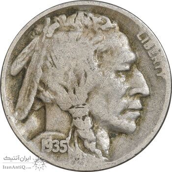 سکه 5 سنت 1935 بوفالو - EF40 - آمریکا