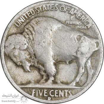 سکه 5 سنت 1935 بوفالو - EF40 - آمریکا