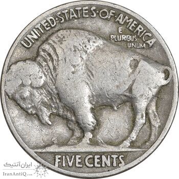 سکه 5 سنت 1936 بوفالو - EF40 - آمریکا