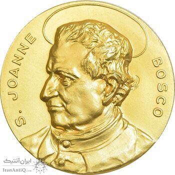 مدال کالج دون بوسکو تهران - ضرب فرانسه - طلایی - UNC - محمد رضا شاه