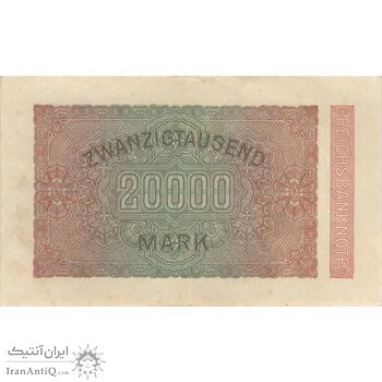 اسکناس 20000 مارک 1923 جمهوری وایمار - تک - EF - آلمان