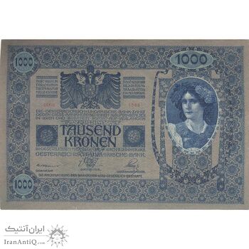اسکناس 1000 کرون بدون تاریخ (1919) جمهوری آلمان-اتریش - تک - EF - اتریش