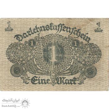 اسکناس 1 مارک 1920 جمهوری وایمار - تک - F - آلمان