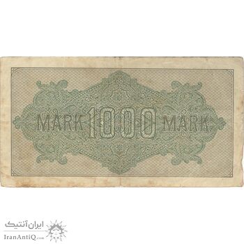 اسکناس 1000 مارک 1922 جمهوری وایمار - تک - F - آلمان