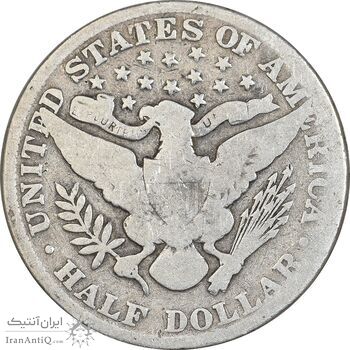 سکه نیم دلار 1904 باربر - VF30 - آمریکا