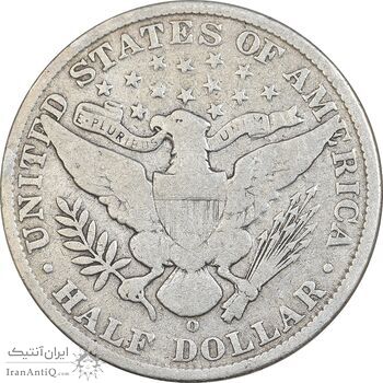 سکه نیم دلار 1908 باربر - VF30 - آمریکا