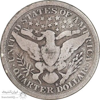 سکه کوارتر دلار 1894 باربر - VF35 - آمریکا