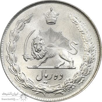 سکه 10 ریال 1343 - ضخیم - MS65 - محمد رضا شاه سکه 10 ریال 1343 - ضخیم - MS65 - محمد رضا شاه