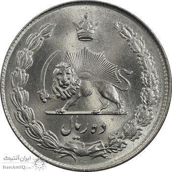سکه 10 ریال 1343 - ضخیم - MS65 - محمد رضا شاه سکه 10 ریال 1343 - ضخیم - MS65 - محمد رضا شاه