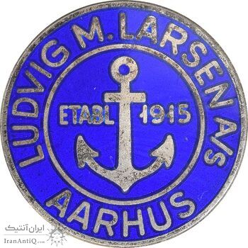 سنجاق سینه شرکت صنعتی لودویگ ام.لارسن در آرهوس - AU - دانمارک