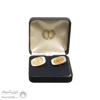 دکمه سر دست بانک پارس 2535 - با جعبه فابریک - محمد رضا شاه دکمه سر دست بانک پارس 2535 - با جعبه فابریک - محمد رضا شاه