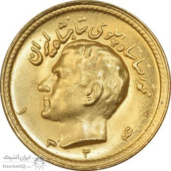 سکه طلا یک پهلوی 1324 - MS61 - محمد رضا شاه