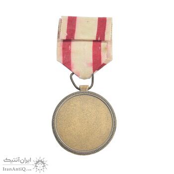 مدال پیش آهنگی (آماده باش) با روبان فابریک - AU - محمد رضا شاه
