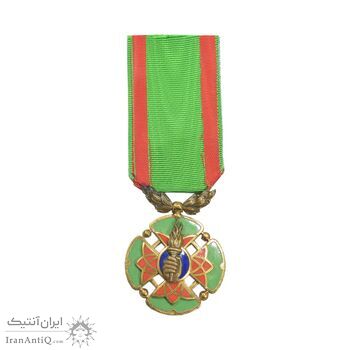 نشان درجه یک هنر - با روبان - UNC - محمد رضا شاه