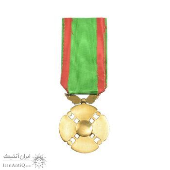 نشان درجه یک هنر - با روبان - UNC - محمد رضا شاه