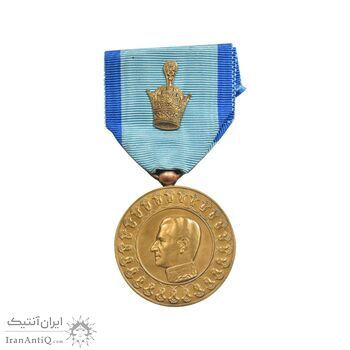 مدال یادبود آویزی بیست و پنجمین سده - روز - با روبان فابریک - UNC - محمد رضا شاه