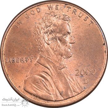 سکه 1 سنت 2000D لینکلن - MS62 - آمریکا