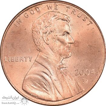 سکه 1 سنت 2004D لینکلن - MS63 - آمریکا
