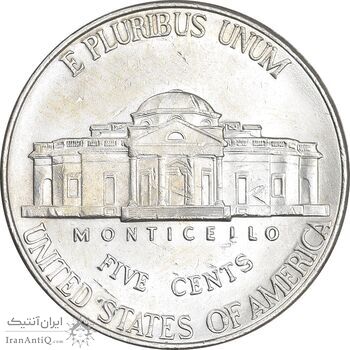 سکه 5 سنت 2000D جفرسون - AU58 - آمریکا