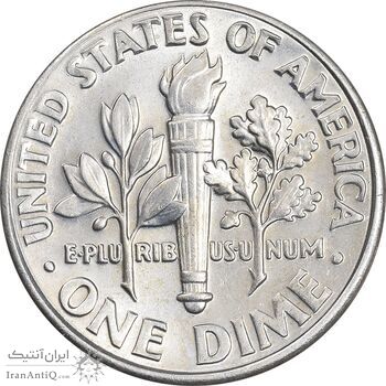 سکه 1 دایم 2000D روزولت - AU58 - آمریکا