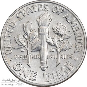 سکه 1 دایم 1999D روزولت - AU58 - آمریکا