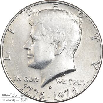 سکه نیم دلار 1976D جشن دویست سالگی کندی - EF45 - آمریکا