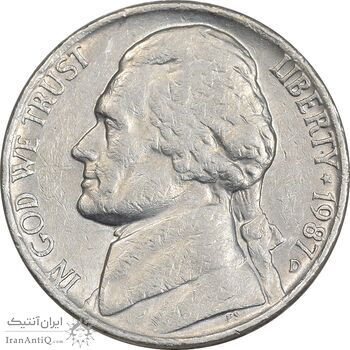 سکه 5 سنت 1987 جفرسون - EF40 - آمریکا