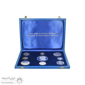 مدال های طلا و نقره سری جشنهای 2500 ساله شاهنشاهی - PF67 - محمد رضا شاه