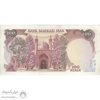 اسکناس 100 ریال (نمازی - نوربخش) شماره بالا نازک - تک - UNC61 - جمهوری اسلامی