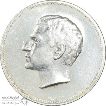 مدال نقره بیست و پنجمین سال سلطنت 1344 - MS61 - محمدرضا شاه