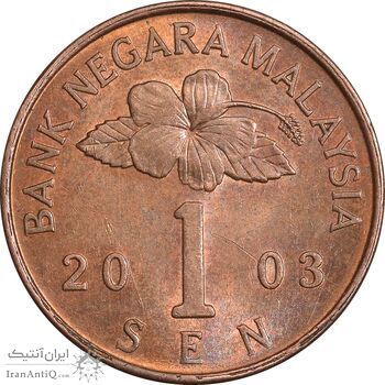 سکه 1 سن 2003 پادشاهی انتخابی - AU55 - مالزی