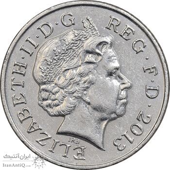 سکه 10 پنس 2013 الیزابت دوم - AU58 - انگلستان