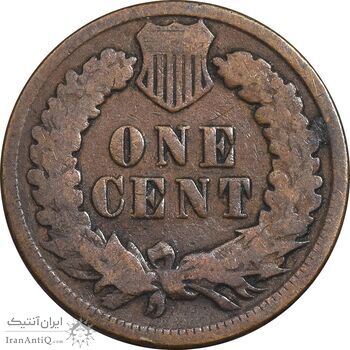 سکه 1 سنت 1891 سرخپوستی - VF30 - آمریکا