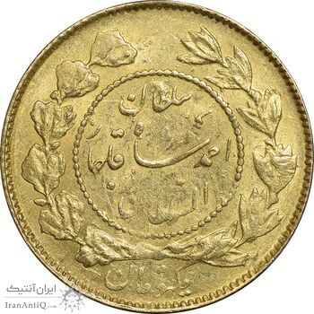 سکه طلا 1 تومان 1337 تصویری - AU58 - احمد شاه