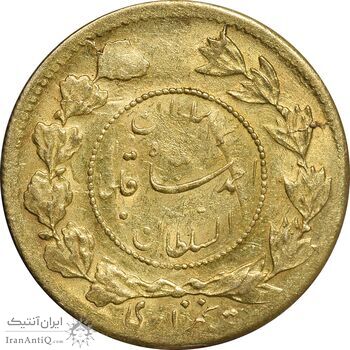 سکه طلا 5000 دینار 1337 تصویری - MS61 - احمد شاه