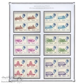 تمبر سری شانزدهم پستی 1353 - بلوک - محمد رضا شاه