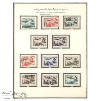 تمبر سری اول پست هوایی 1332 - محمدرضا شاه