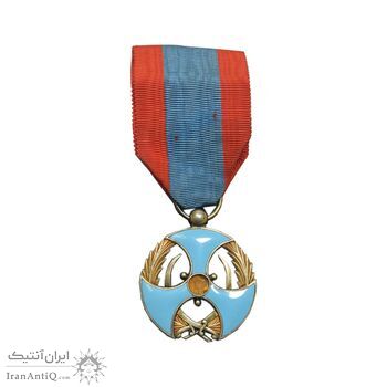 نشان لیاقت درجه 1 (روز) ضرب فرانسه - EF - محمد رضا شاه