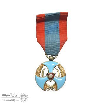 نشان لیاقت درجه 1 (روز) ضرب فرانسه - EF - محمد رضا شاه
