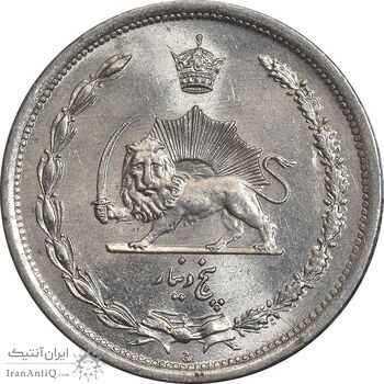 سکه 5 دینار 1310 نیکل - MS65 - رضا شاه