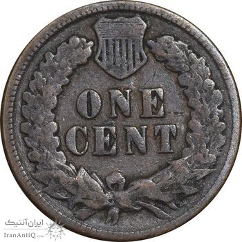 سکه 1 سنت 1887 سرخپوستی - EF40 - آمریکا