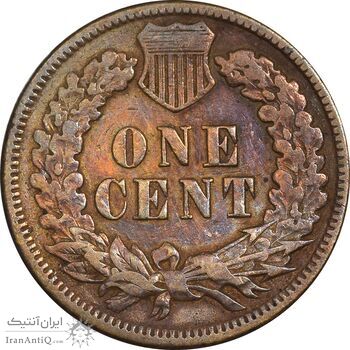 سکه 1 سنت 1896 سرخپوستی - EF45 - آمریکا