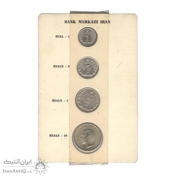 پک سکه های رایج بانک مرکزی 1348 - UNC - محمد رضا شاه