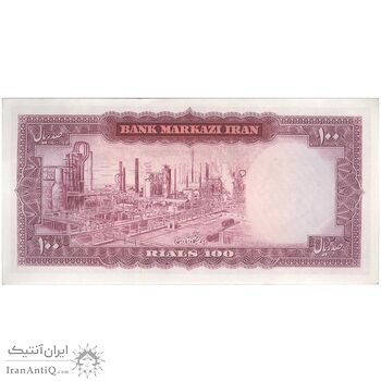 اسکناس 100 ریال 1342 - تک - UNC62 - محمد رضا شاه