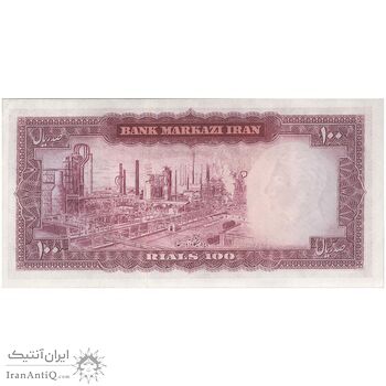 اسکناس 100 ریال 1342 - تک - UNC63 - محمد رضا شاه
